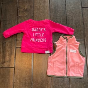 💜3/$15 Cater’s “Daddy’s…” clothes